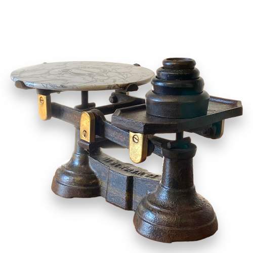 Vintage Cast Iron Butter Scales image-3