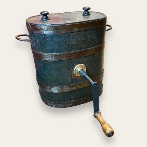 Victorian Coopered Butter Churn and Scraper image-1