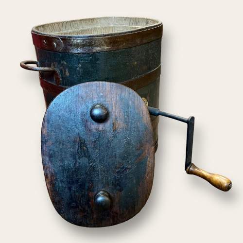 Victorian Coopered Butter Churn and Scraper image-2