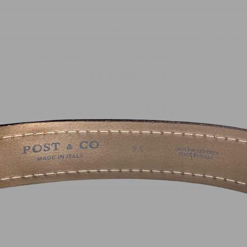 Vintage Italian Post and Co Leather Belt image-3
