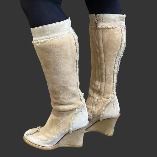 Christian Dior Sheepskin Boots image-1