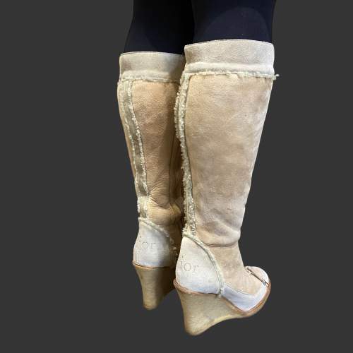 Christian Dior Sheepskin Boots image-4