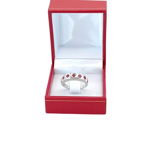 White Gold Ruby Ring. Birmingham 2000 image-2