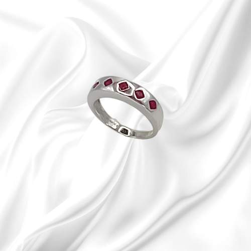 White Gold Ruby Ring. Birmingham 2000 image-4