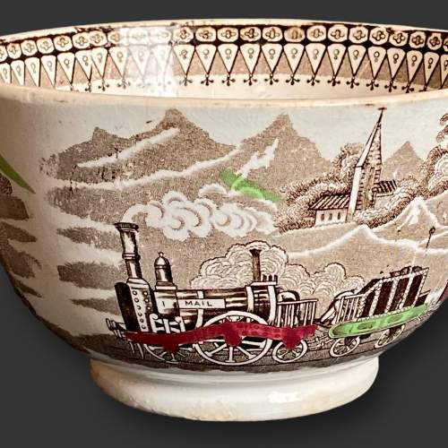 19th Century Railway Ceramic Bowl image-3