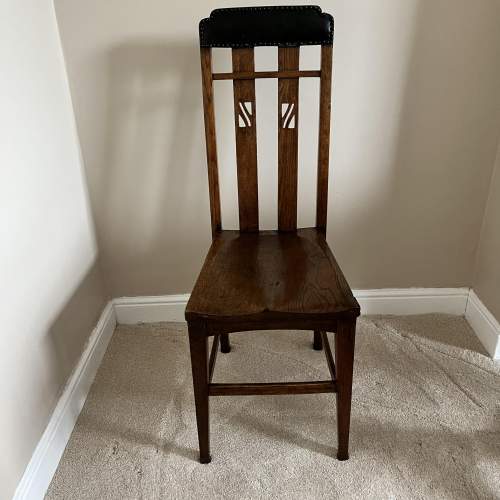 A Secessionist Oak Chair Circa 1900 image-1