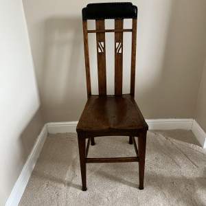 A Secessionist Oak Chair Circa 1900
