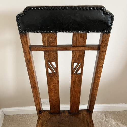 A Secessionist Oak Chair Circa 1900 image-2