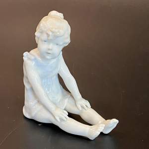 19th Century Schierholz Porcelain Child Figure