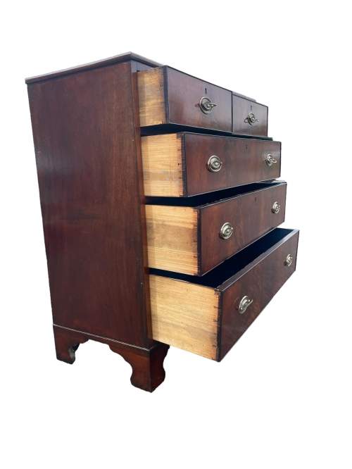 A Fine19th Century Mahogany Chest of Drawers image-4