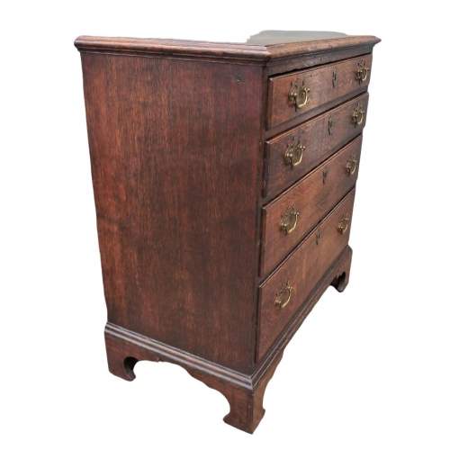 Late 18th Century George III Graduated Oak Chest of Drawers image-4