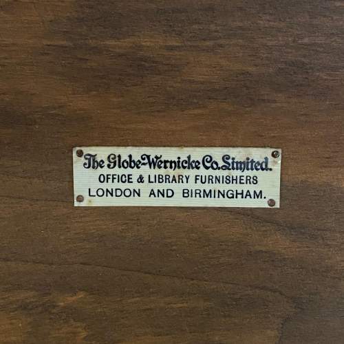 Antique Oak Globe Wernicke Sectional Stacking Bookcase image-4