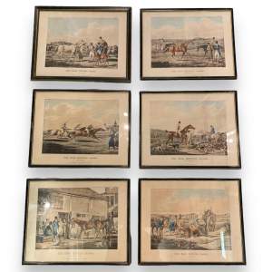 Set of Six Hand Coloured Engravings by Henry Alken