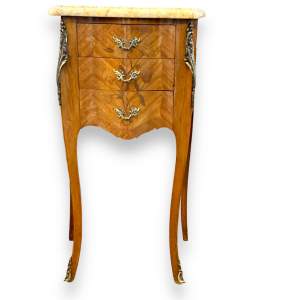 Early 20th Century French Kingwood Bedside Table