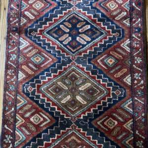 Stunning Hand Knotted Persian Runner Malayer Repeating Medallion
