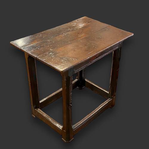 Rare Elizabethan Small Oak Table image-1