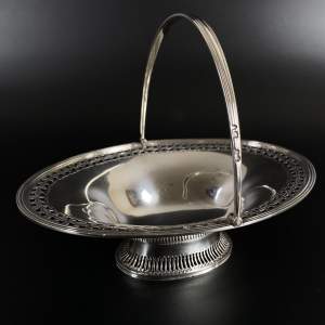 Elegant Victorian Silver Sweetmeat Basket by Ephraim Tysall 1893