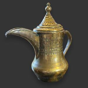 Antique Brass Dallah Coffee Pot