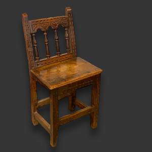 Early 17th Century English Fruitwood Chair