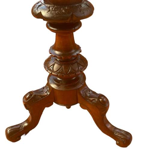 A Fine Victorian Walnut Work Table image-5