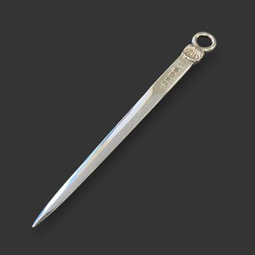 20th Century Silver Paper Knife or Letter Opener image-1