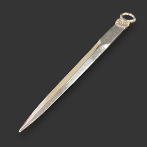 20th Century Silver Paper Knife or Letter Opener image-2