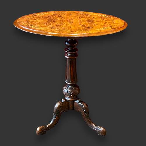 Victorian Burr Walnut Wine Table image-2