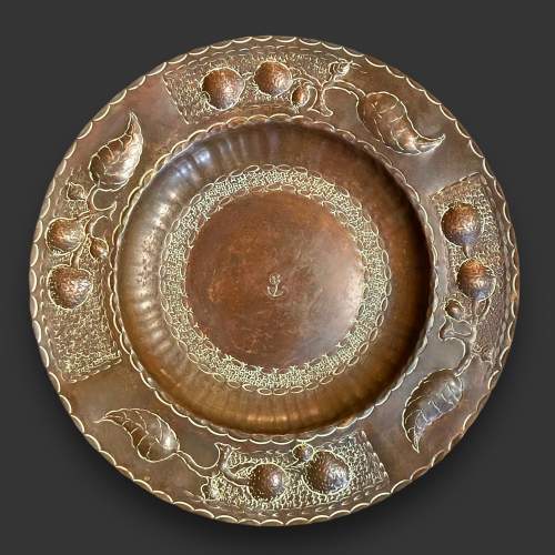 Art Nouveau Copper Plate image-1