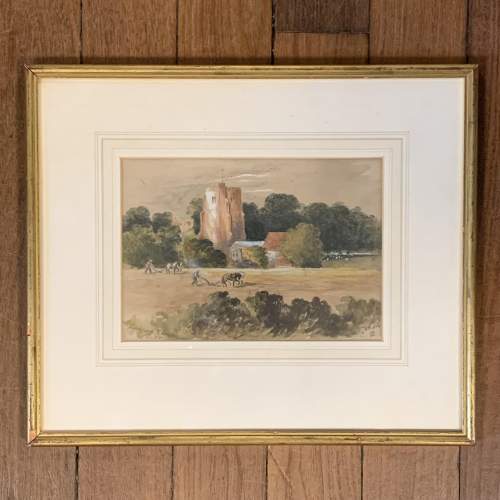 Frederick Goodall Watercolour Painting of Rochford Church image-1