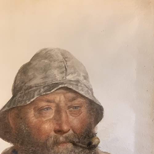 James Drummond Watercolour Painting of a Fisherman image-4