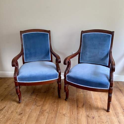Pair of French Library Chairs image-1
