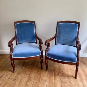 Pair of French Library Chairs