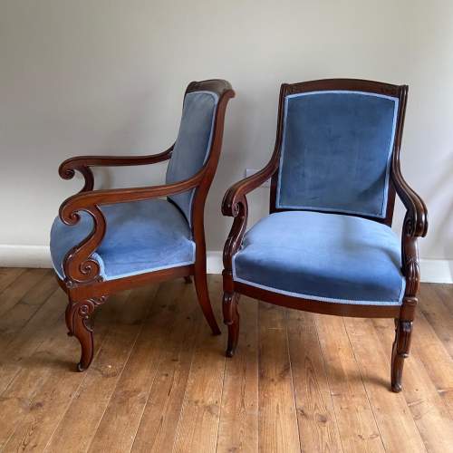 Pair of French Library Chairs image-2