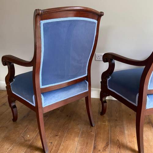 Pair of French Library Chairs image-6
