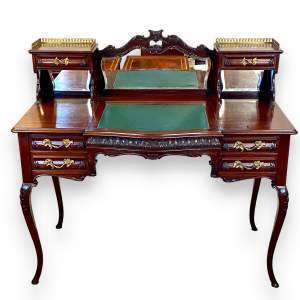 Late Victorian Mahogany Ladies Writing Table