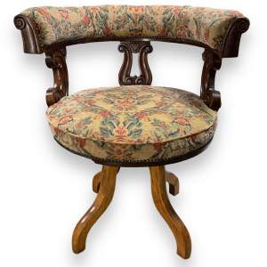 William IV Mahogany Revolving Desk Chair