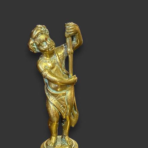 19th Century Bronze Cherub Figure image-3