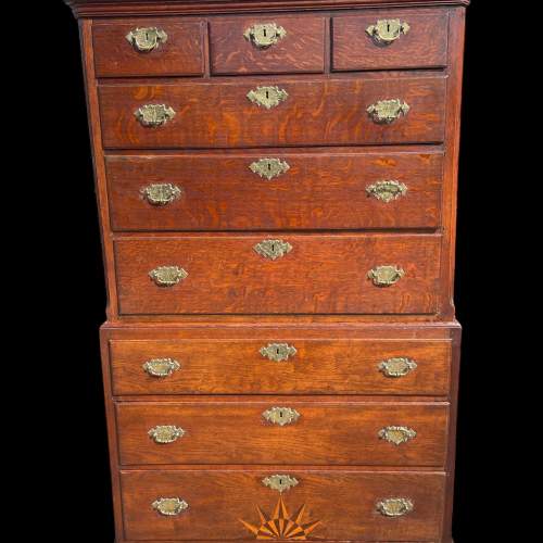 A Fine George III Oak Chest On Chest image-6