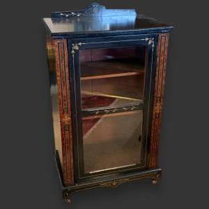 Victorian Ebonised Display Cabinet
