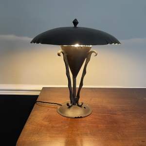 Amsterdam School Flying Saucer Lamp