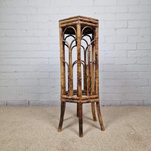 Late 19th - Early 20th Century Chinese Bamboo Jardiniere Stand