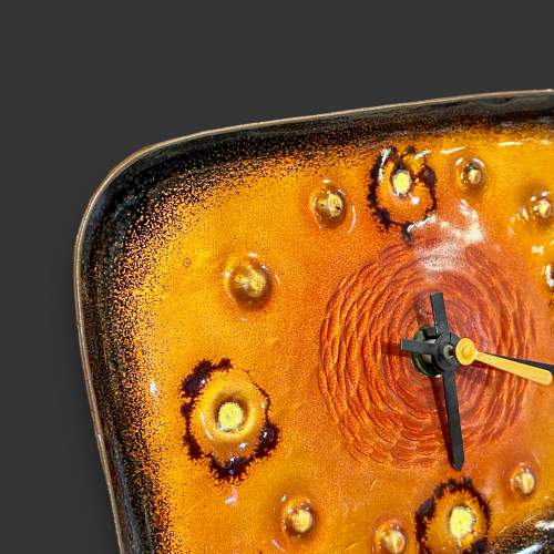 1960s Italian Enamelled Clock by Franco Bastianelli image-4