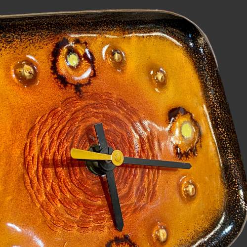 1960s Italian Enamelled Clock by Franco Bastianelli image-5