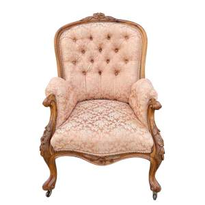 Victorian Walnut Armchair
