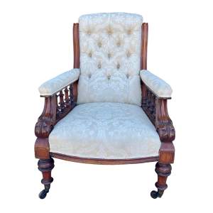 Victorian Button Back Armchair