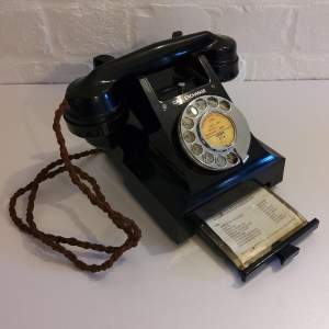 Original Black Bakelite 312L Call Exchange GPO Telephone