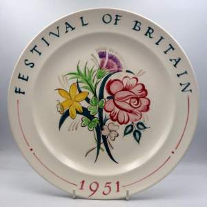 Poole Pottery 1951 Festival of Britain Ceramic Plate