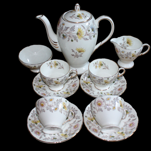 Pretty Vintage 1950s Foley China Somerset Coffee Service image-1