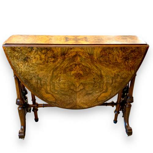 Victorian Figured Walnut Sutherland Table image-4