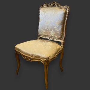 Late 19th Century French Gilt Wood Chair
